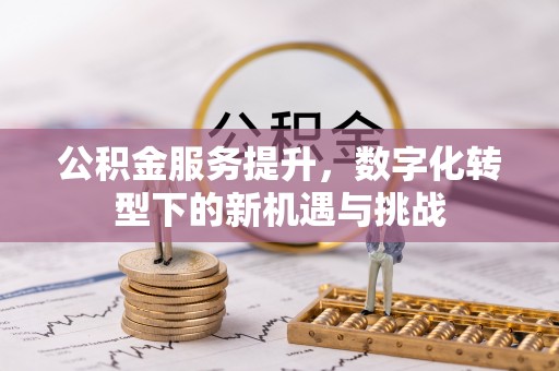 磐石公积金服务提升，数字化转型下的新机遇与挑战