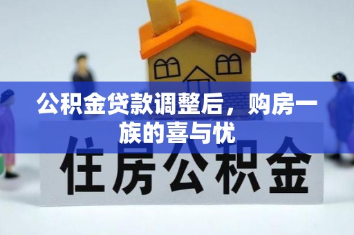 磐石公积金贷款调整后，购房一族的喜与忧