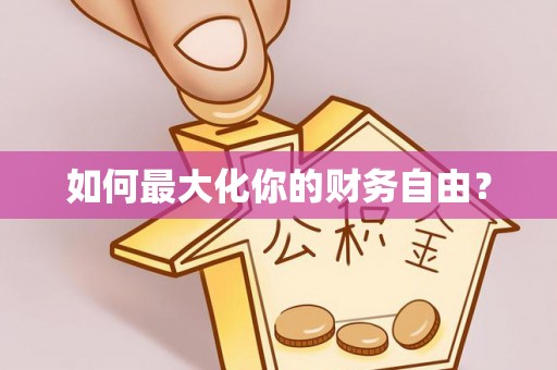 磐石如何最大化你的财务自由？