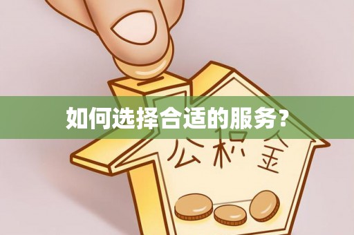 磐石如何选择合适的服务？